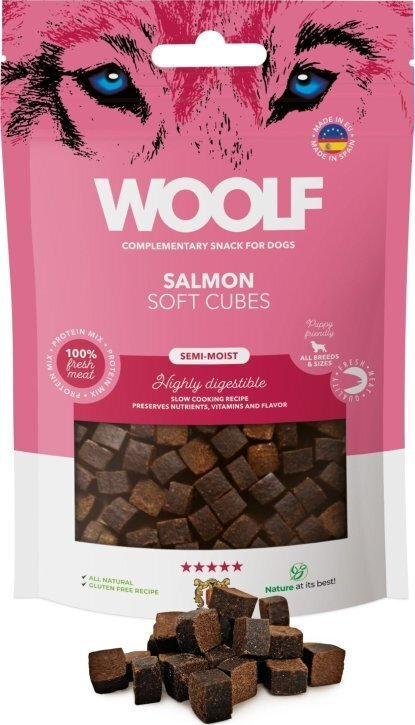 Woolf Snacks Λιχουδιά Σκύλου με Σολομό 100gr