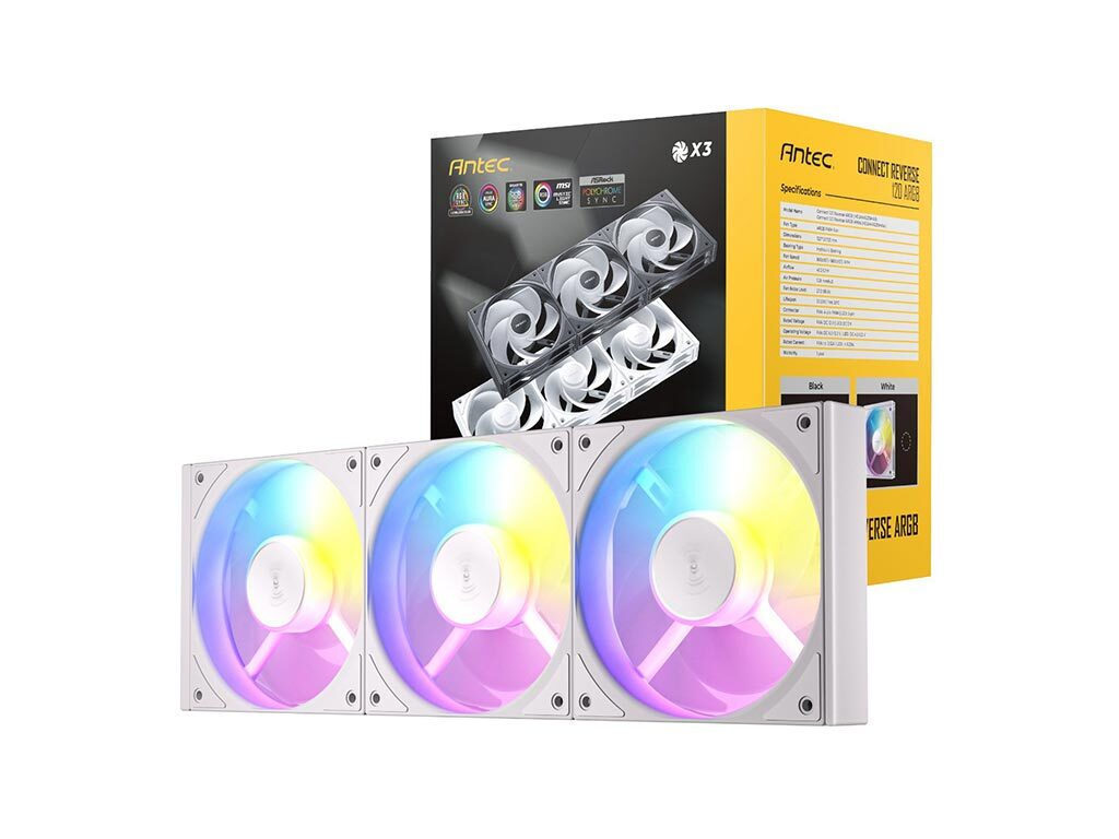 Antec C120R Case Fan 3τμχ Λευκό - Image 1