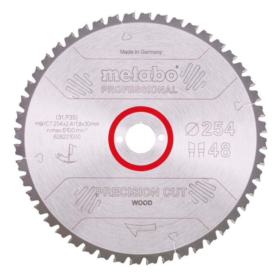 Metabo Δίσκος Κοπής Ξύλου 254mm 628221000