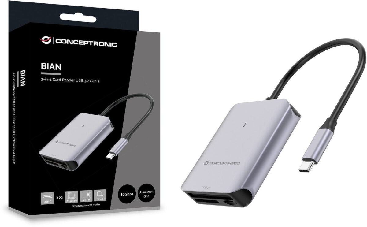 Lettore Di Schede 3-in-1 Usb 3.2 Gen 2 Cfast 2.0 Sd Tf Microsd 4.0 Uhs-ii Bian09g - Image 3