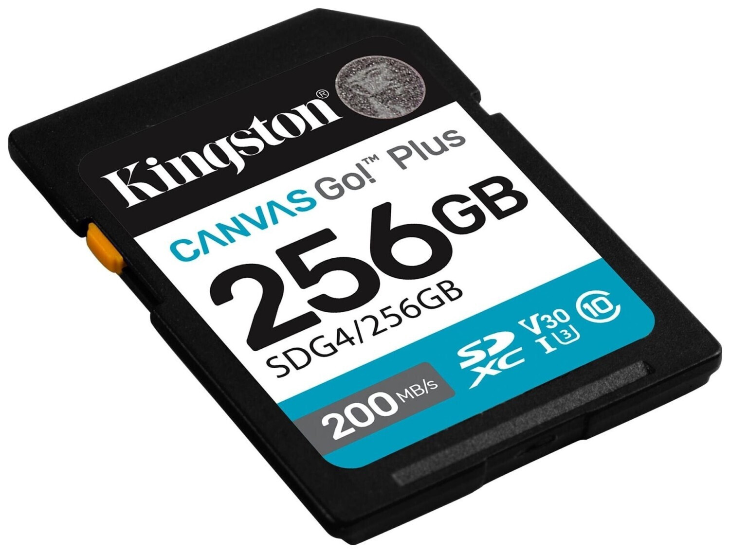 Kingston Canvas Go! SDXC 256GB Class 10 U3 V30 UHS-I
