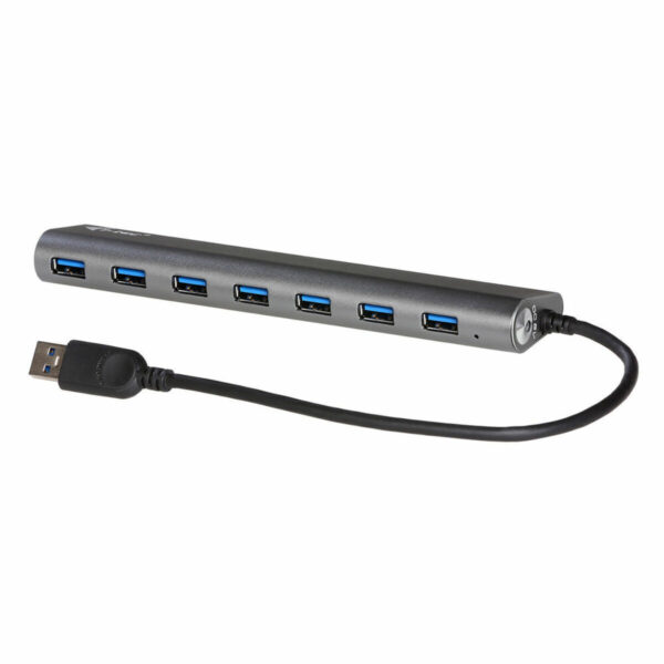 i-tec USB 3.2 Hub 7 Θυρών με σύνδεση USB-A & Θύρα Φόρτισης Γκρι