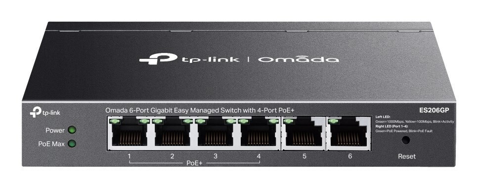 TP-LINK Omada ES206GP Managed L2 PoE+ - Image 1