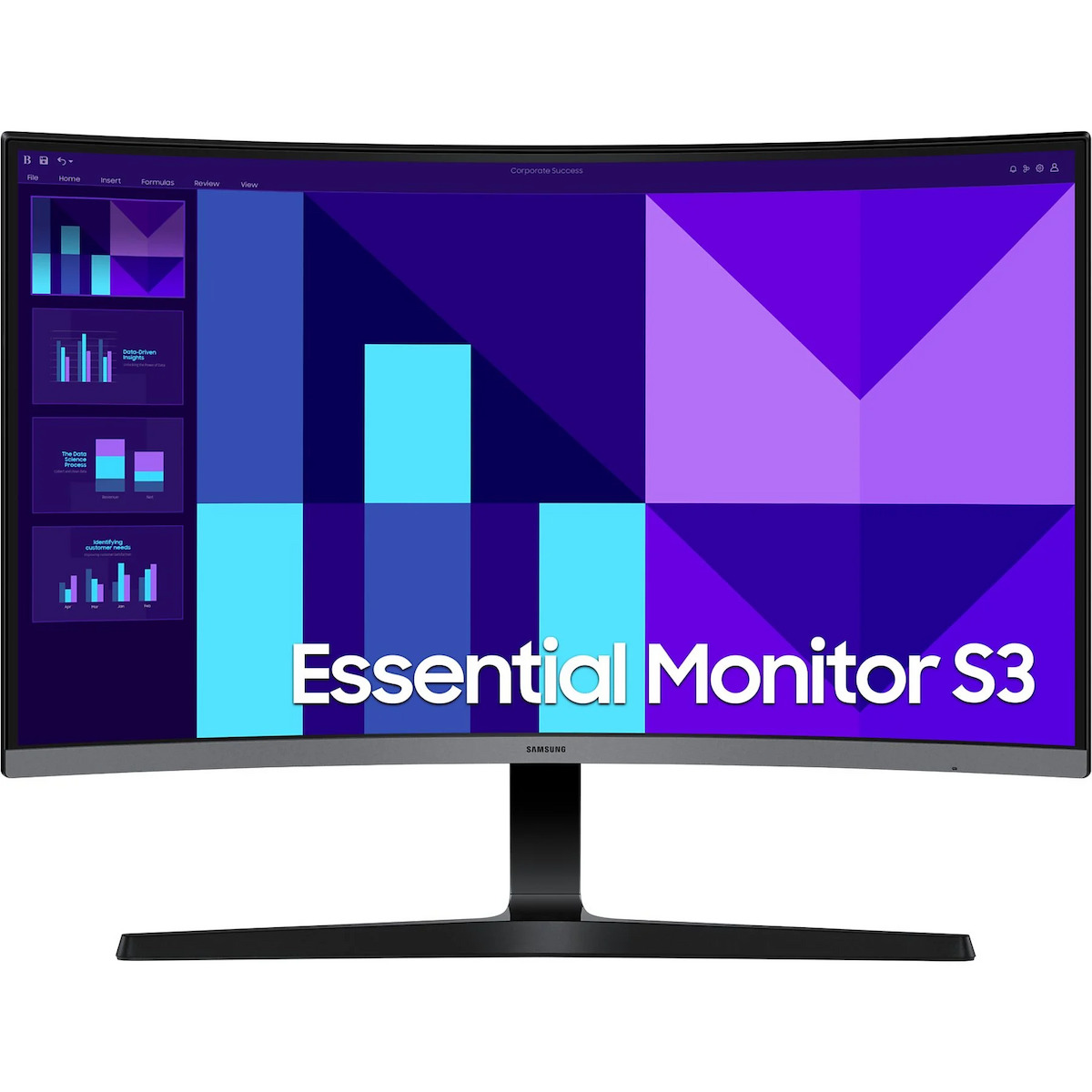Samsung Essential Monitor S3 S39GD 27" VA Curved FHD 1920x1080 - Image 1