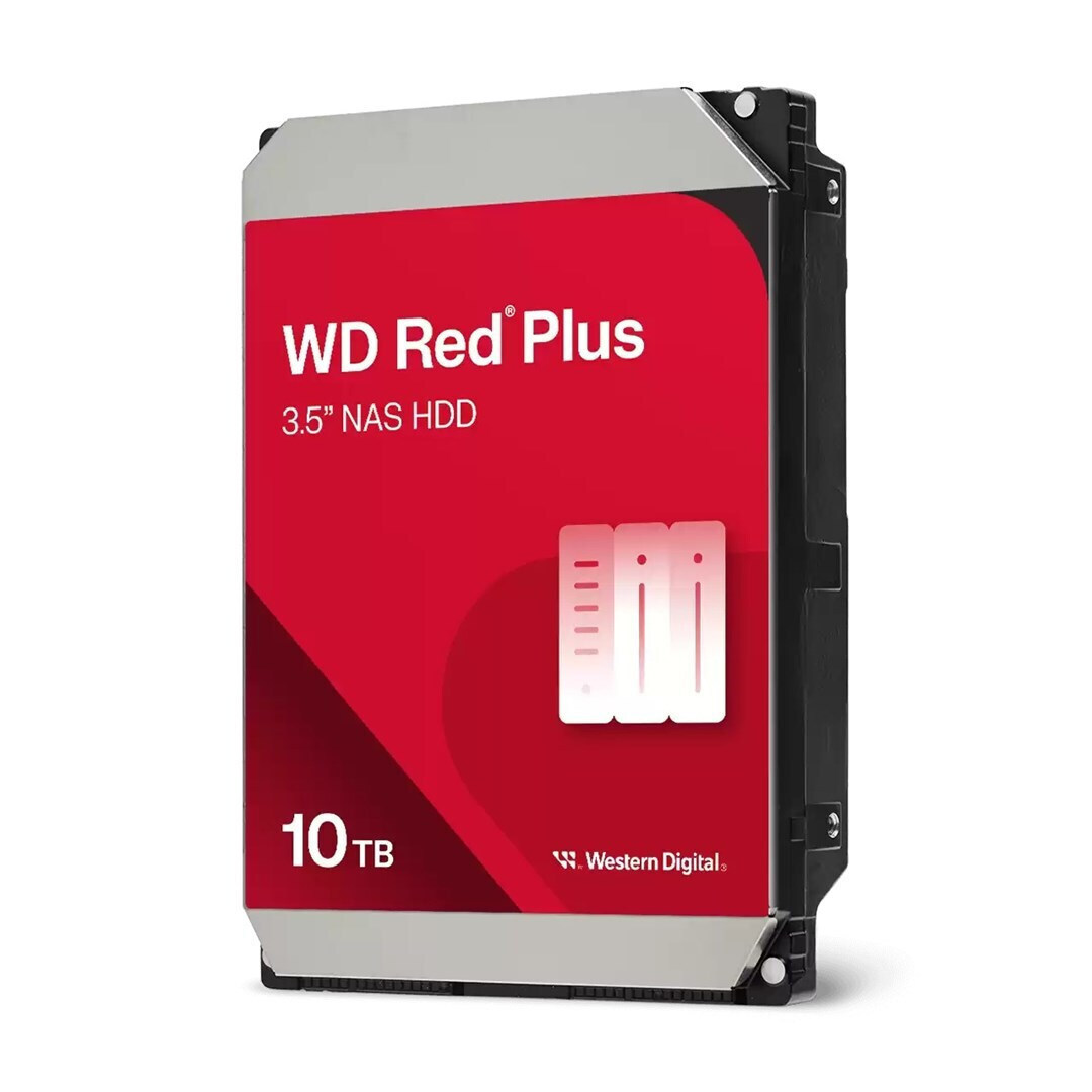 Western Digital Red Plus 10TB HDD Σκληρός Δίσκος 3.5" SATA III 7200rpm με 512MB Cache για NAS WD100EFGX