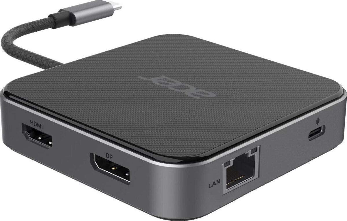 Acer USB-C Docking Station με HDMI/DisplayPort 4K PD Ethernet (HP.DSCAB.013) - Image 1