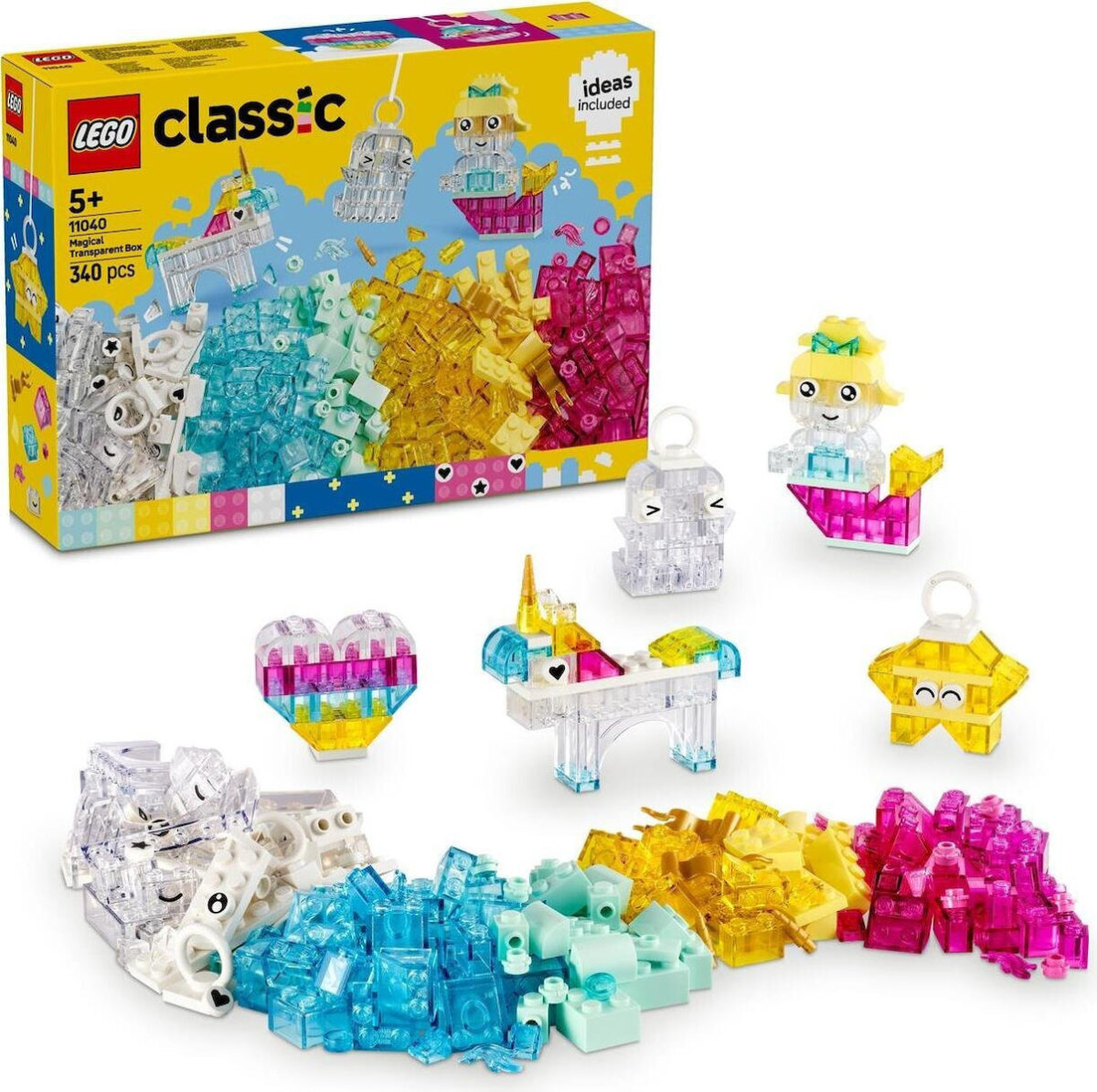 Lego Classic Magical Transparent Box για 5+ Ετών 340τμχ - Image 2