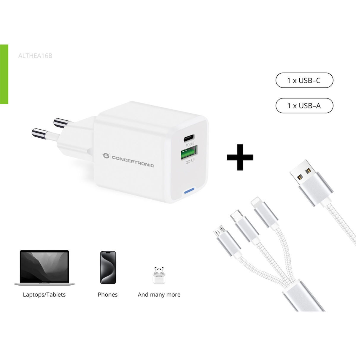 Conceptronic ALTHEA16W USB-C 33W - Image 1