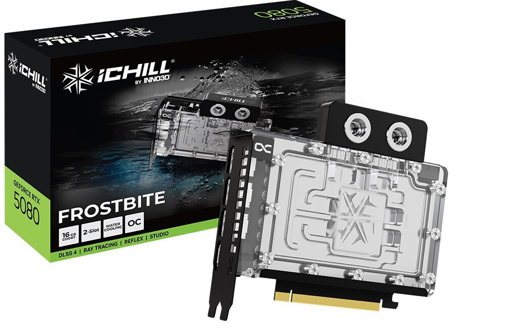 Inno 3D GeForce RTX 5080 16GB iChill Frostbite - Image 1