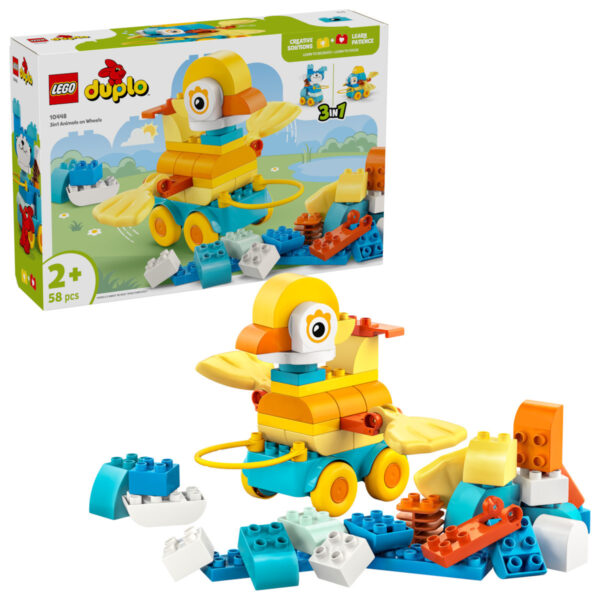 Lego Duplo 3in1 Animals on Wheels για 2+ Ετών 58τμχ