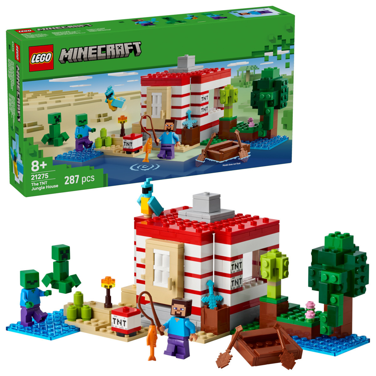 Lego Minecraft The TNT Jungle House για 8+ Ετών 287τμχ - Image 1