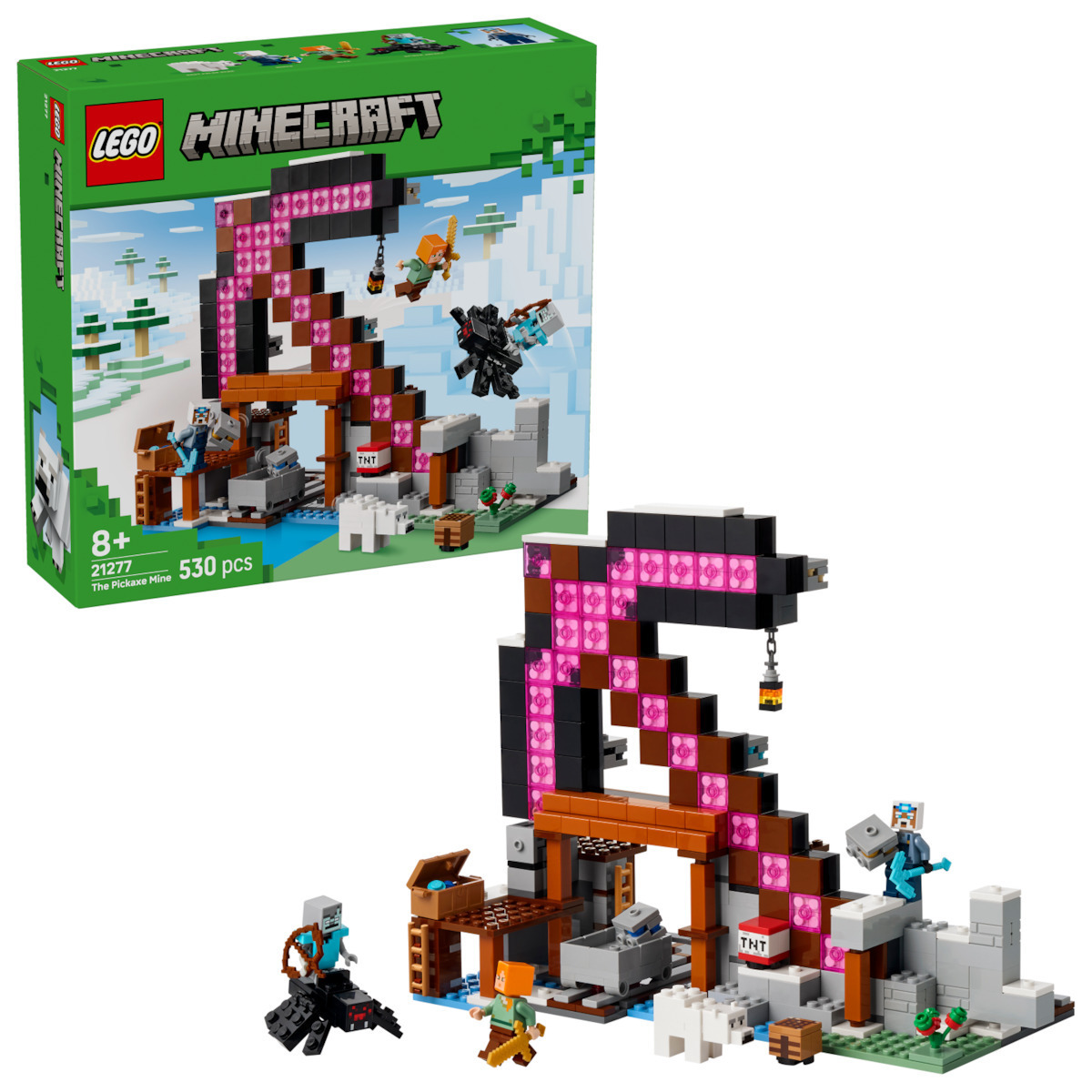 Lego Minecraft The Pickaxe Mine για 8+ Ετών 530τμχ - Image 1