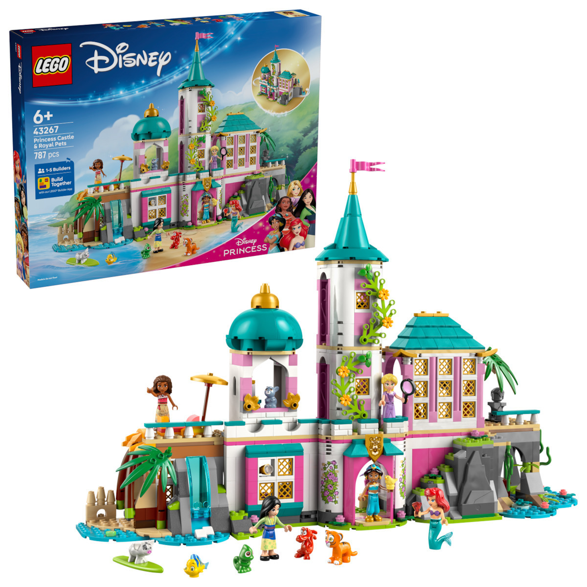Lego Disney Princess Castle & Royal Pets για 6+ Ετών 787τμχ - Image 1