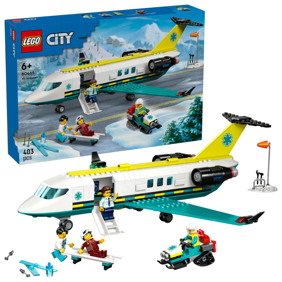 Lego City Emergency Air Ambulance Airplane για 6+ Ετών 403τμχ - Image 1