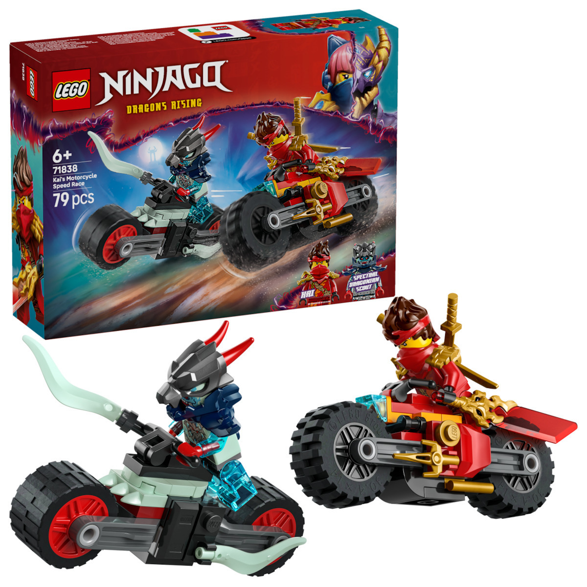 Lego Ninjago Kai's Motorcycle Speed Race για 6+ Ετών 79τμχ