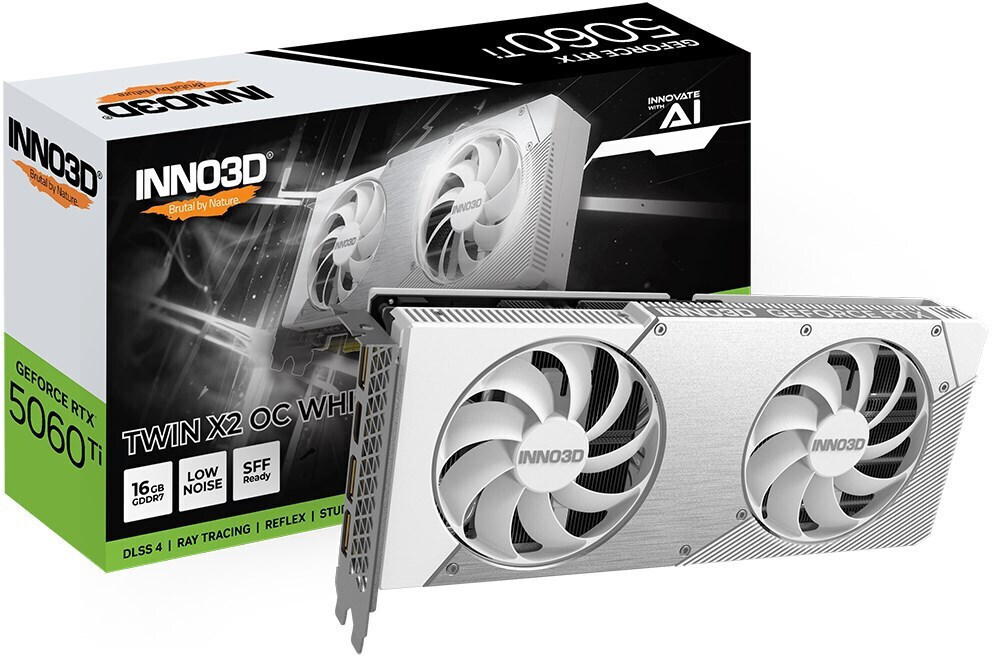 Inno 3D GeForce RTX 5060 Ti Twin X2 OC White - Image 1