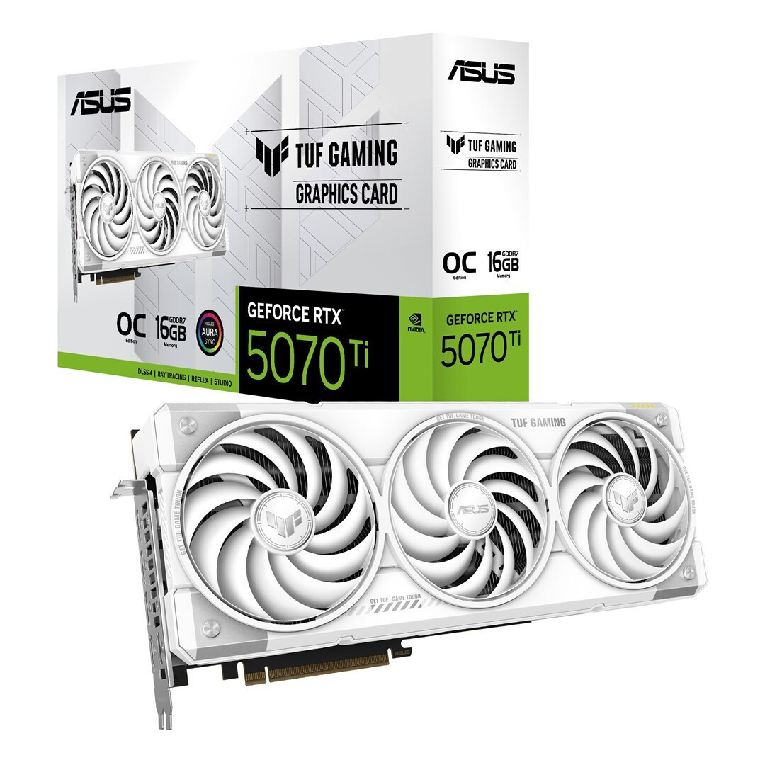 Asus GeForce RTX 5070 Ti 16GB Gaming OC White - Image 1