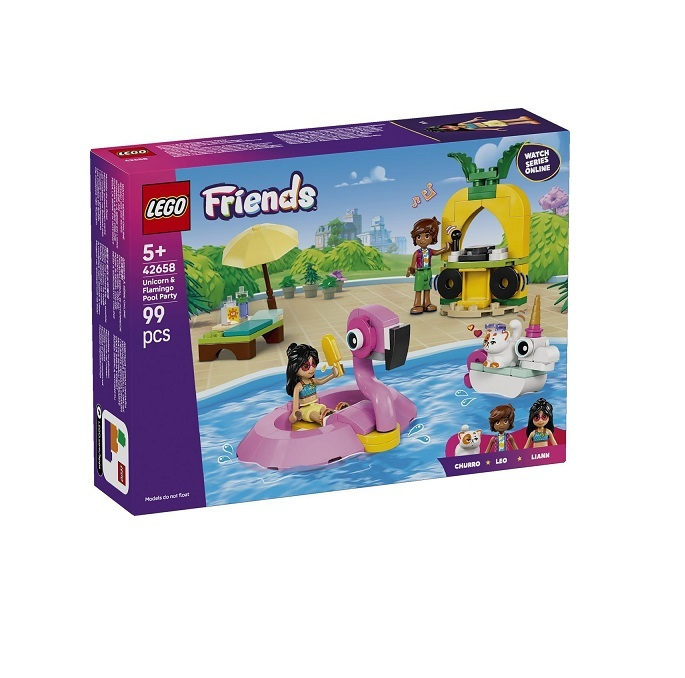 Lego Friends Unicorn & Flamingo Pool Party για 5+ Ετών 99τμχ
