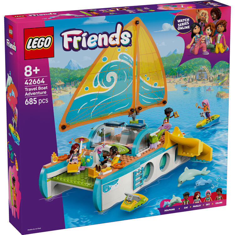 Lego Friends Travel Boat Adventure για 8+ Ετών 685τμχ