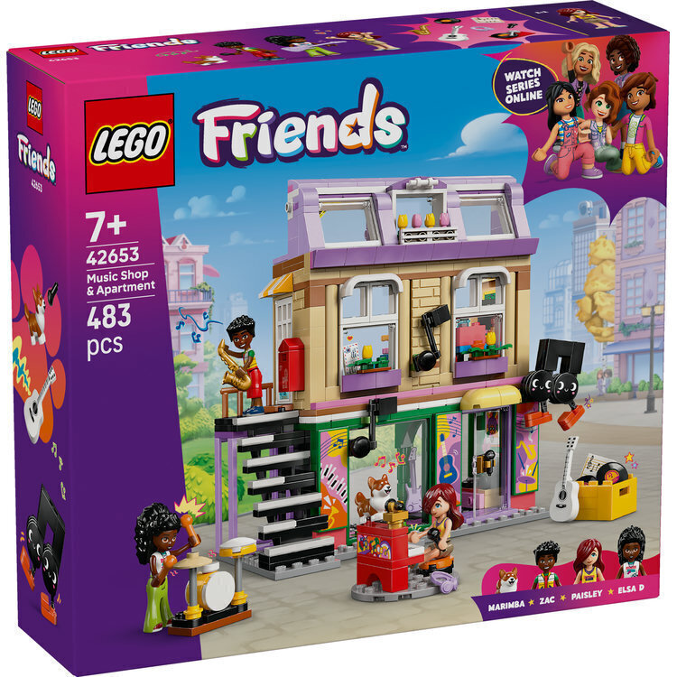 Lego Friends Music Store & Apartment για 7+ Ετών 483τμχ - Image 1