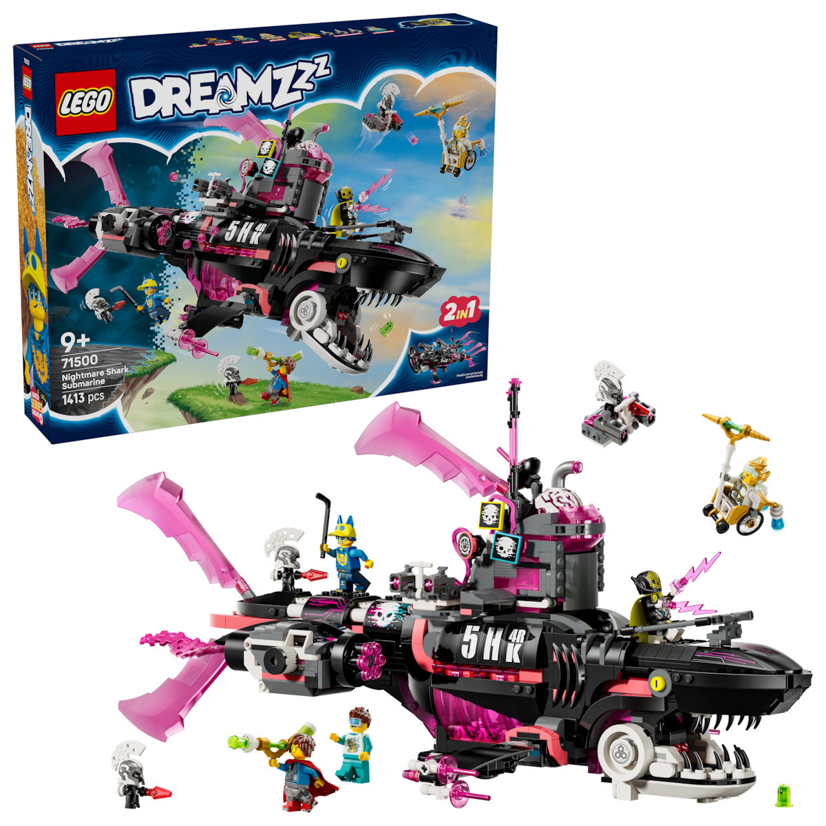 Lego DREAMZzz Nightmare Shark Submarine για 9+ Ετών 1413τμχ