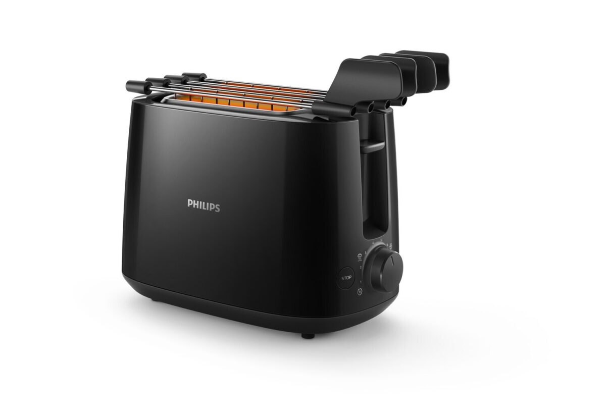 Philips Φρυγανιέρα 2 Θέσεων 650W Μαύρη - Image 3