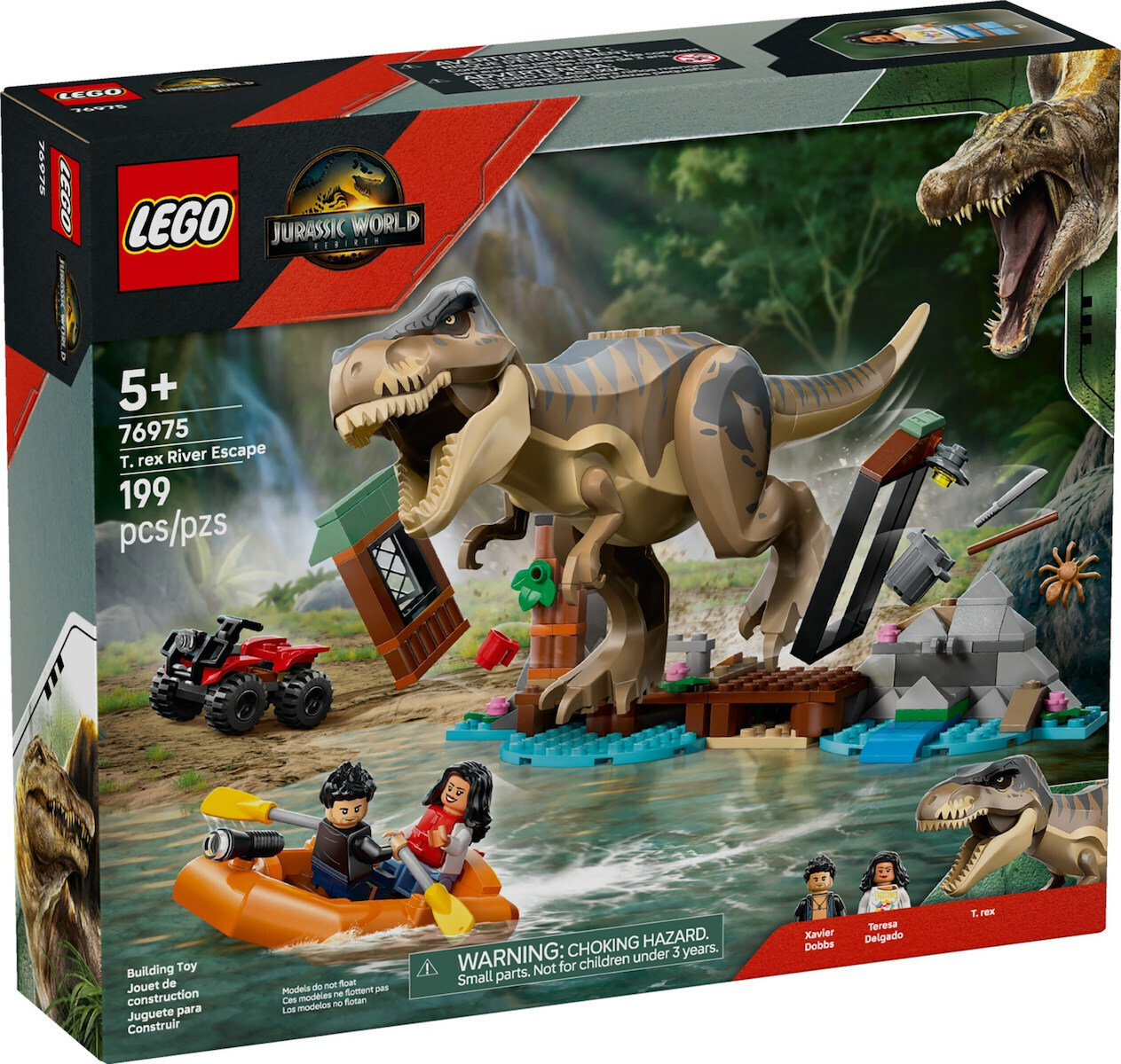 Lego Jurassic World T.Rex River Escape για 5+ Ετών 199τμχ
