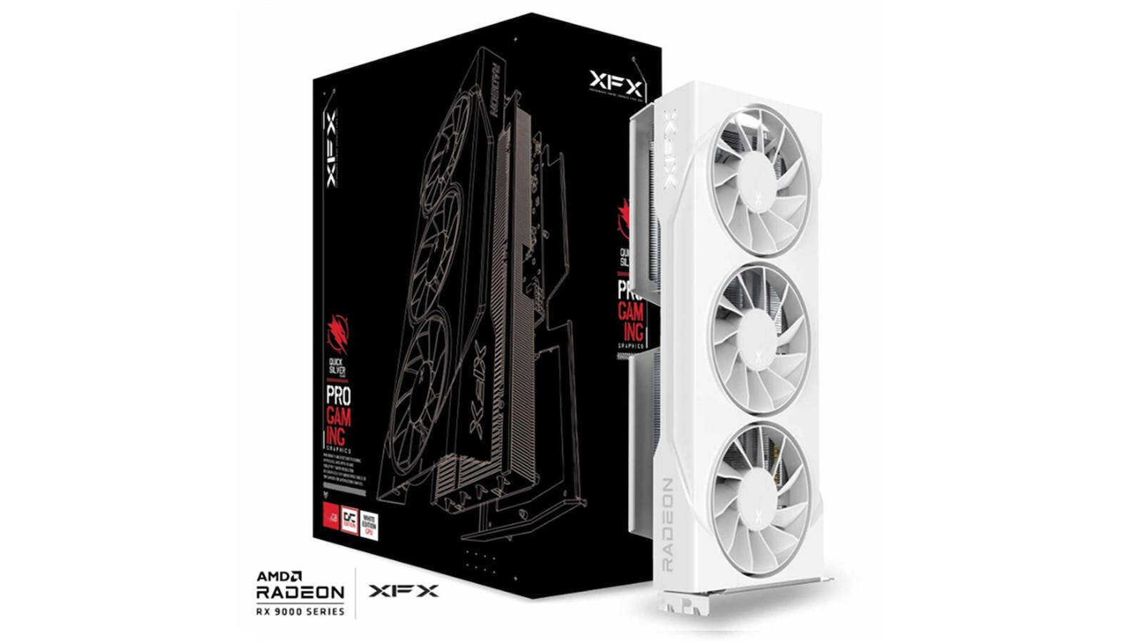 XFX Radeon RX 9060 XT 16GB Swift OC White Triple Fan Gaming Edition