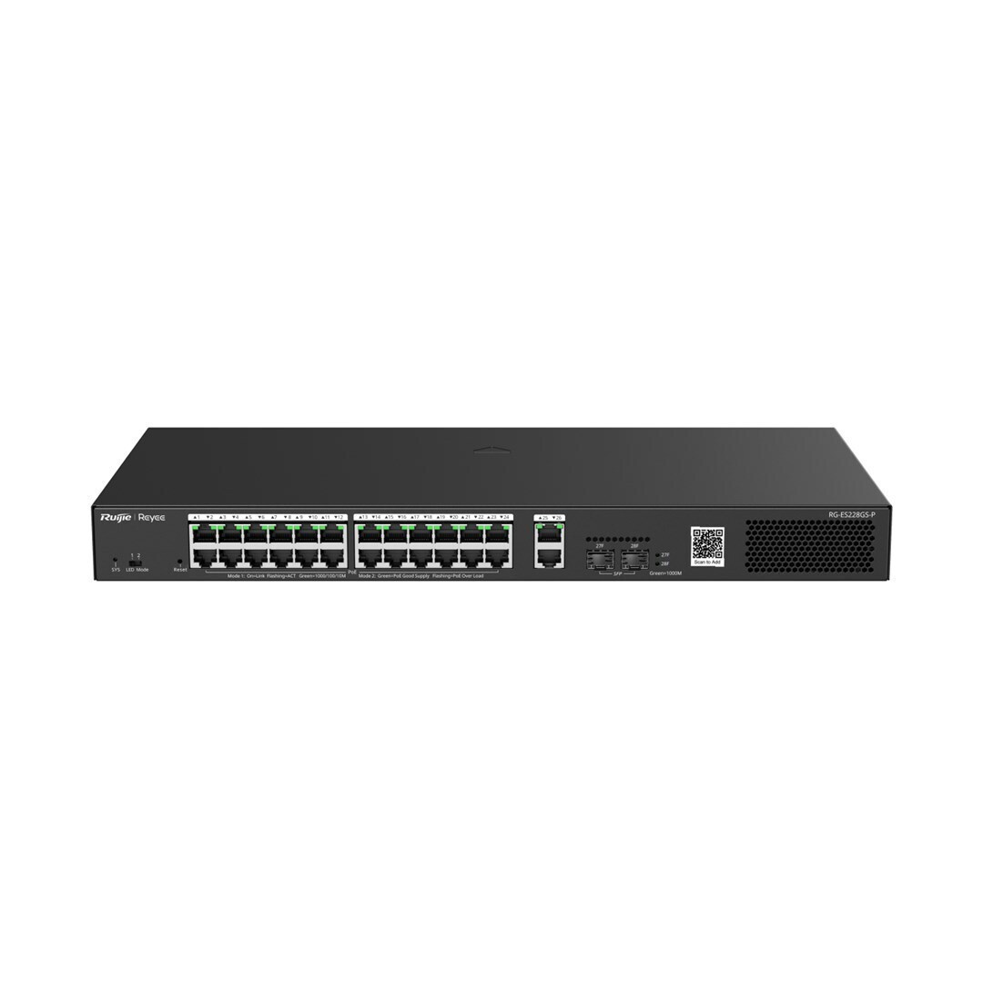 Ruijie RG-ES228GS-P Managed L2 PoE+