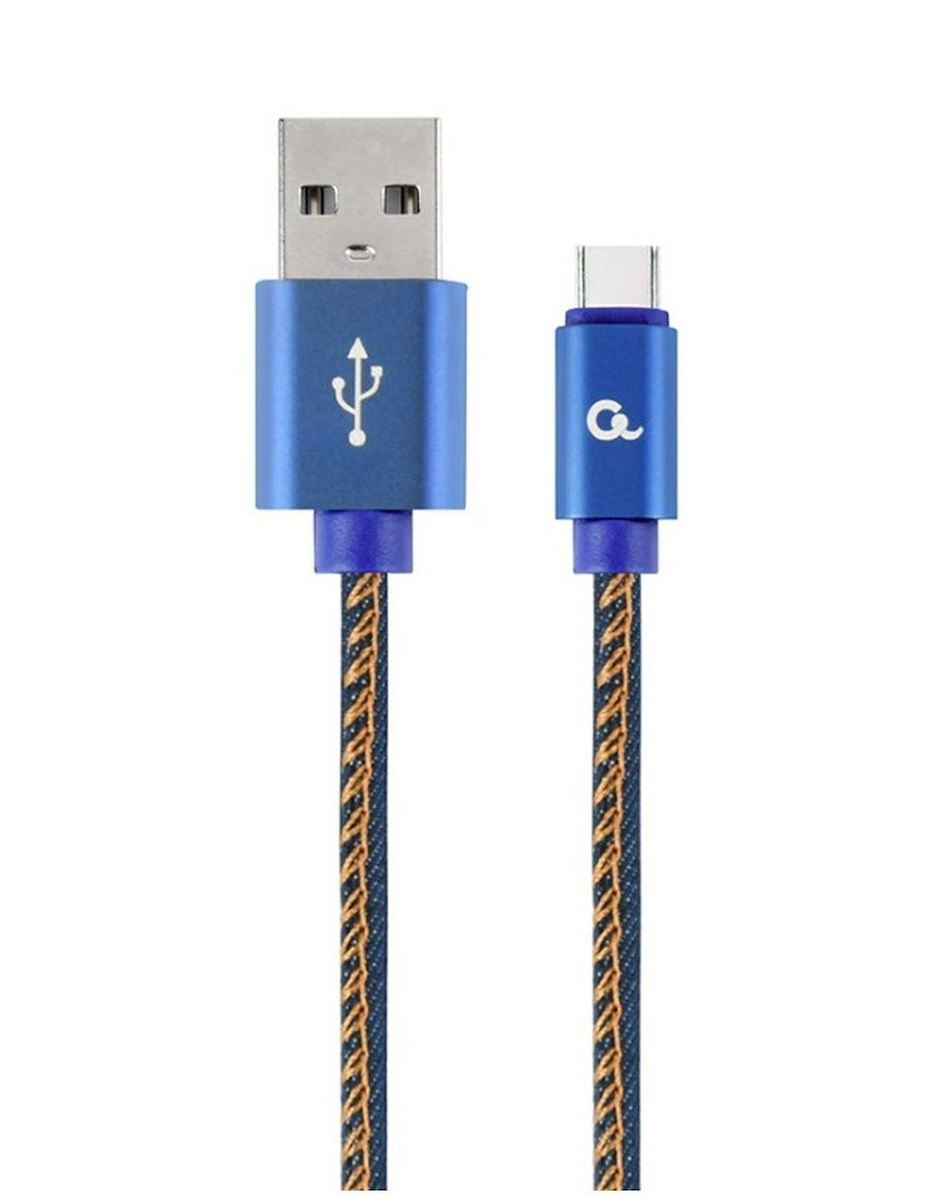 Gembird USB 2.0 USB-C male - USB-A 2m (GM-JEANS-TYPEC-2M)