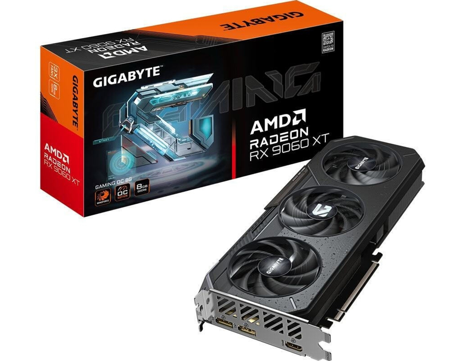 Gigabyte Radeon RX 9060 XT 8GB GDDR6 GAMING OC Κάρτα Γραφικών GV-R9060XTGAMING OC-8GD