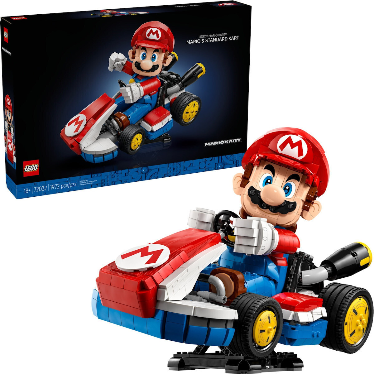 Lego Super Mario Kart-Mario & Standard Kart για 18+ Ετών 1.972τμχ - Image 1