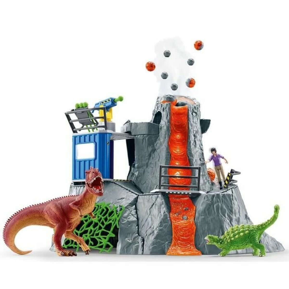 Schleich-S Παιχνίδι Μινιατούρα Ηφαίστειο Αρχηγείο Εξερεύνησης για 4+ Ετών