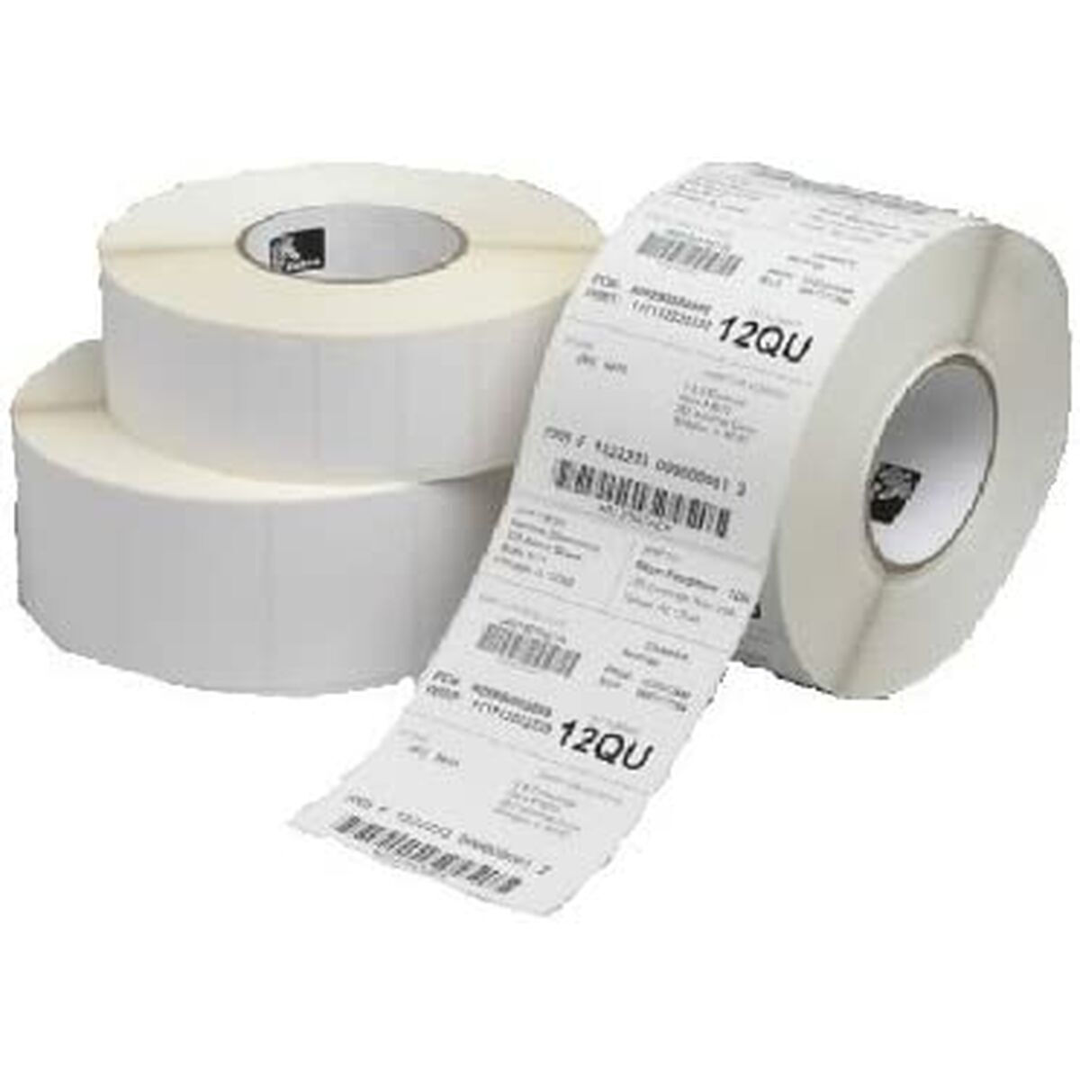 Label Paper 57x76mm; Thermal Transfer Z-select 2000t Coated Permanent Adhesive 25mm Core Perforation - Image 1