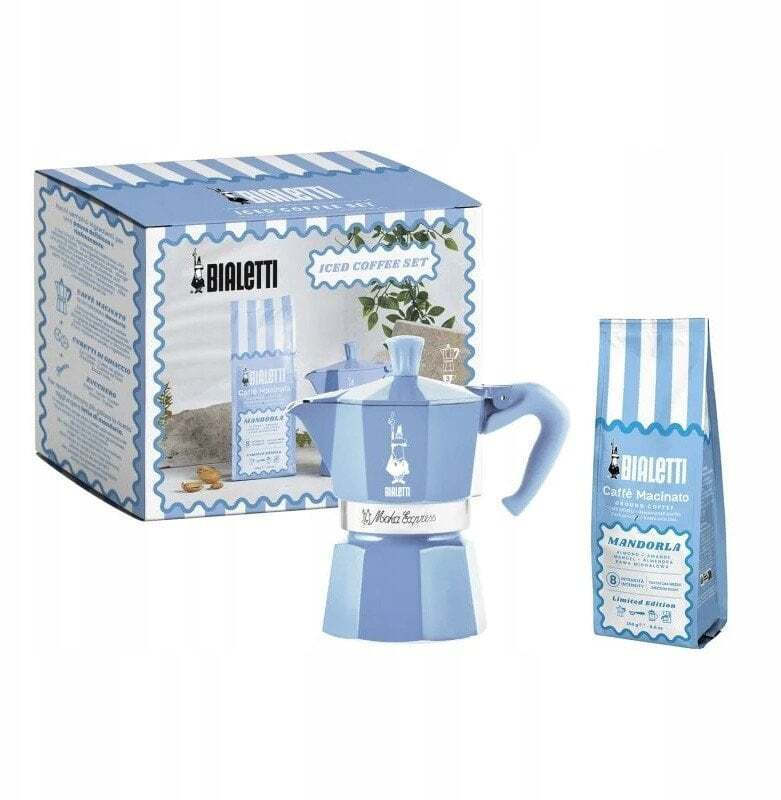 Bialetti Moka Express Μπρίκι Espresso Μπλε
