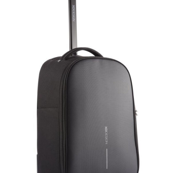 Xd Design Bobby Soft Laptop Backpack P705.792 Up To 17" 43.18 Cm Wheels Handle Usb Charging Port Water-repellent Material Tsa Lock Black
