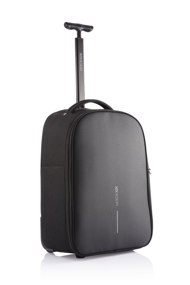Xd Design Bobby Soft Laptop Backpack P705.792 Up To 17" 43.18 Cm Wheels Handle Usb Charging Port Water-repellent Material Tsa Lock Black