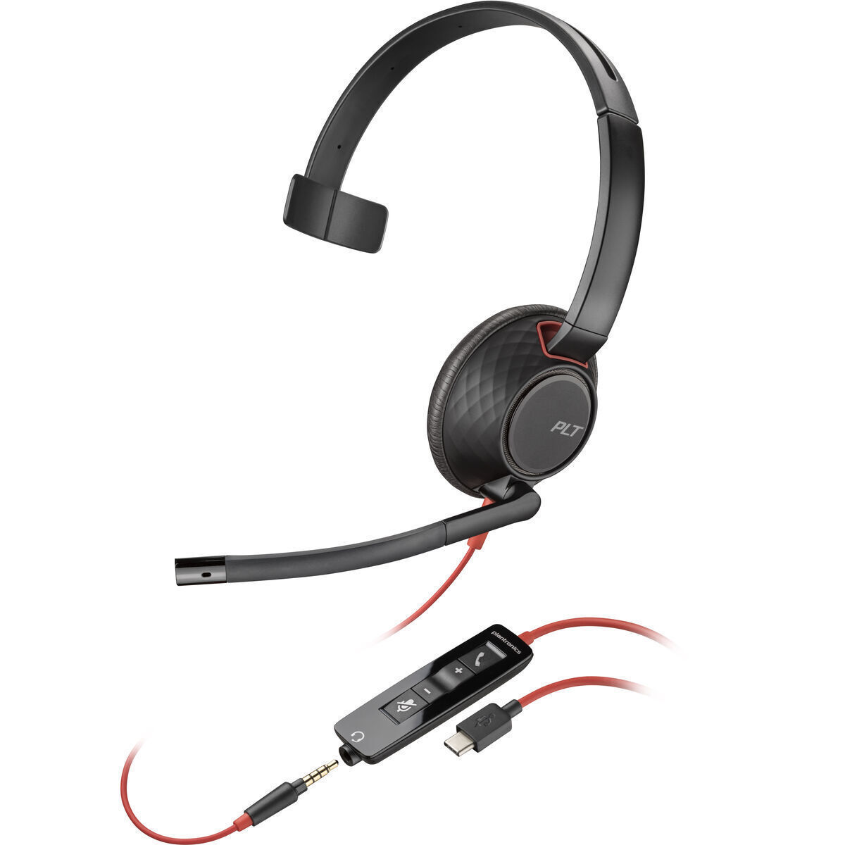 Plantronics Blackwire C5210 USB-C On Ear Multimedia Ακουστικά με μικρόφωνο και σύνδεση 3.5mm Jack / USB-A - Image 1