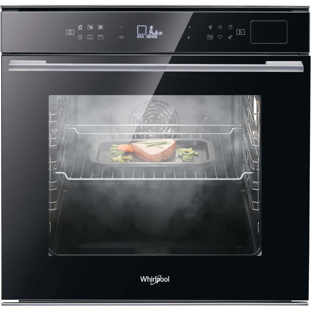 Whirlpool Άνω Πάγκου Μαύρος W7 OS4 4S1 P BL