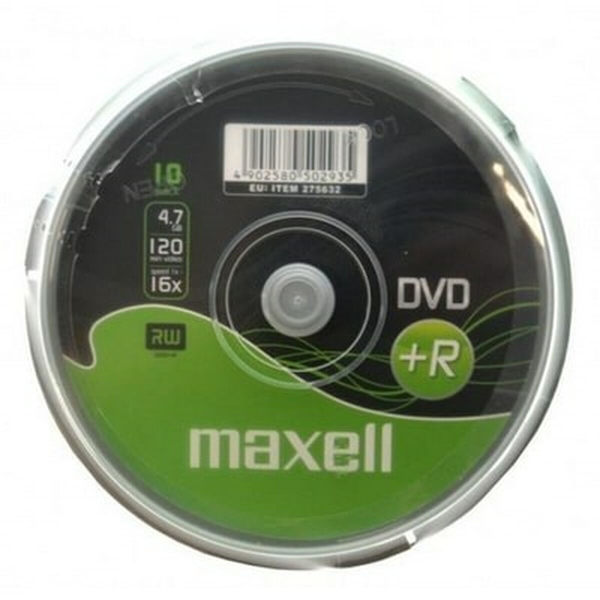 Maxell Εγγράψιμα DVD+R 16x 4.7GB Cake Box 10τμχ - Image 1