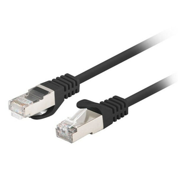 Lanberg U/UTP Καλώδιο Δικτύου Ethernet 1m Μαύρο 1τμχ