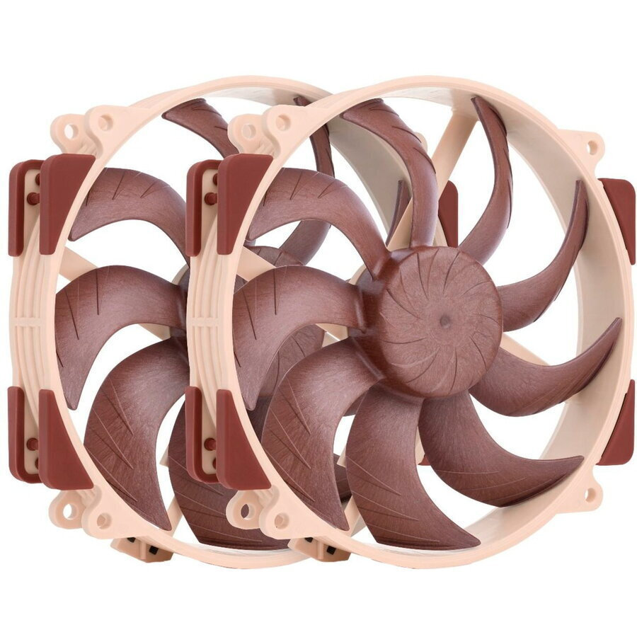 Noctua NF-A14X25R G2 PWM SX2-PP Case Fan 140mm 2τμχ Καφέ