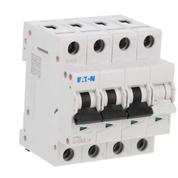 Circuit Breaker 3p+n C 0.5a 15ka Ac Faz-c0.5/3n 278958