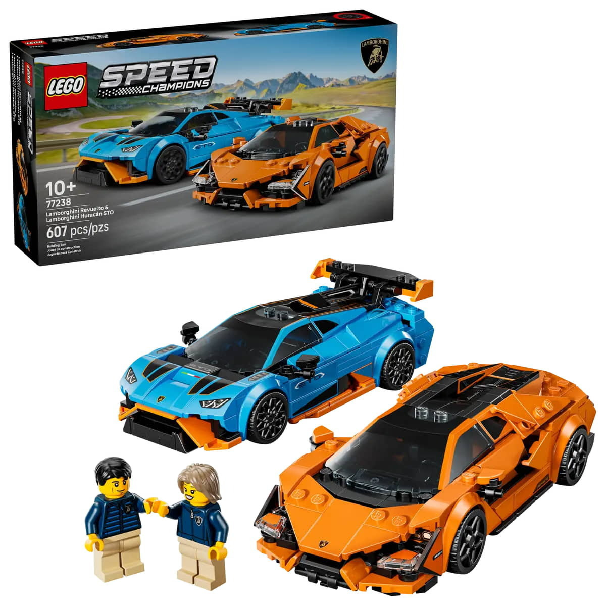 Lego Speed Champions Lamborghini Revuelto & Huracan για 10+ Ετών 607τμχ - Image 1