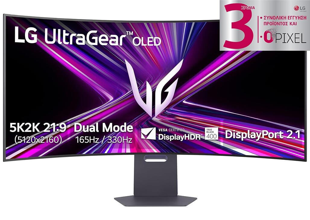 LG UltraGear 45GX950A-B 44.5" Ultrawide OLED HDR Curved 5120x2160