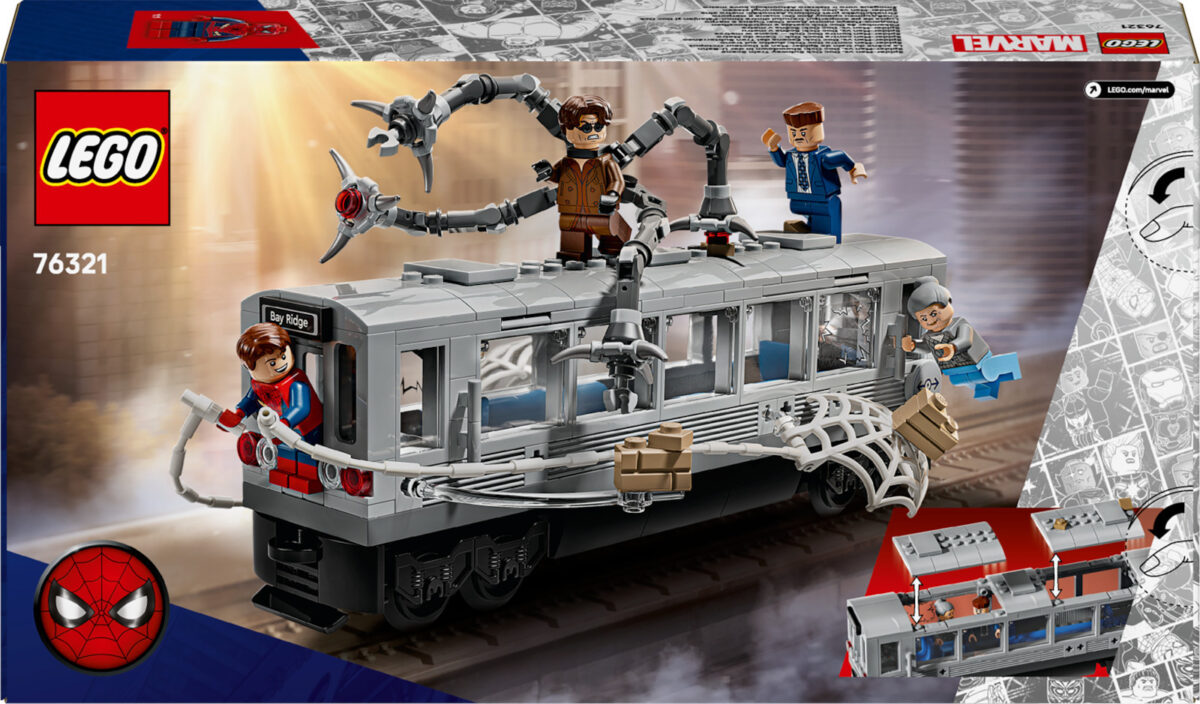 Lego Super Heroes Spiderman vs Doc Ock Subway Train Scene για 9+ Ετών 393τμχ - Image 3