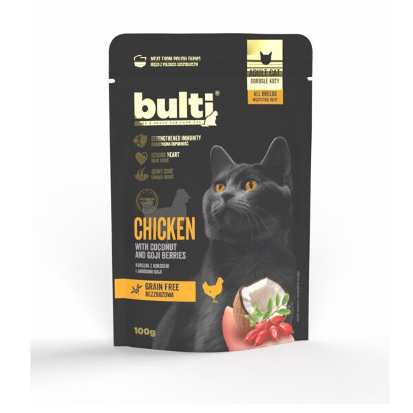Bult Υγρή Τροφή για Γάτες με Κοτόπουλο χωρίς Σιτηρά 100gr