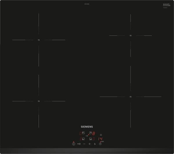 Siemens iQ100 Επαγωγική Εστία Αυτόνομη με Απορροφητήρα & Λειτουργία Κλειδώματος 59.2x52.2εκ. EH631BEB6E