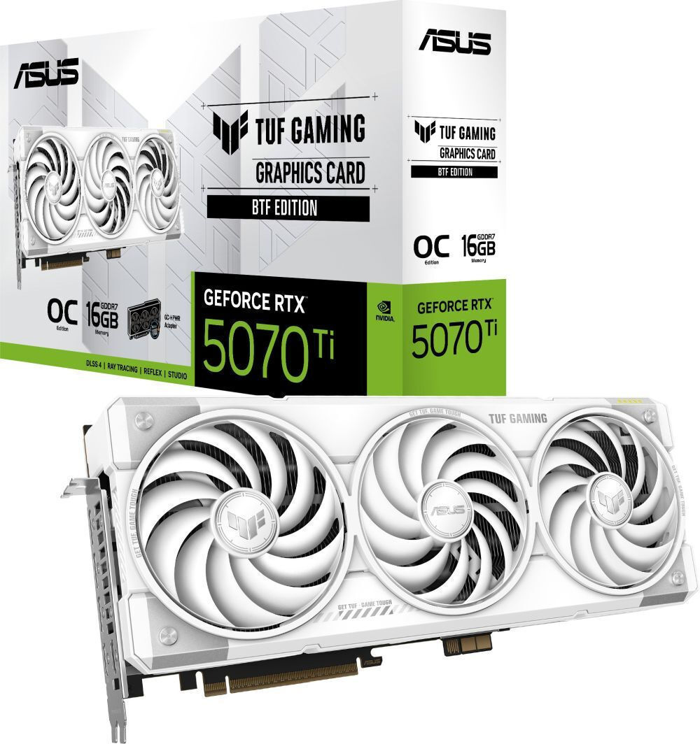 Asus GeForce RTX 5070 Ti 16GB BTF White OC - Image 1