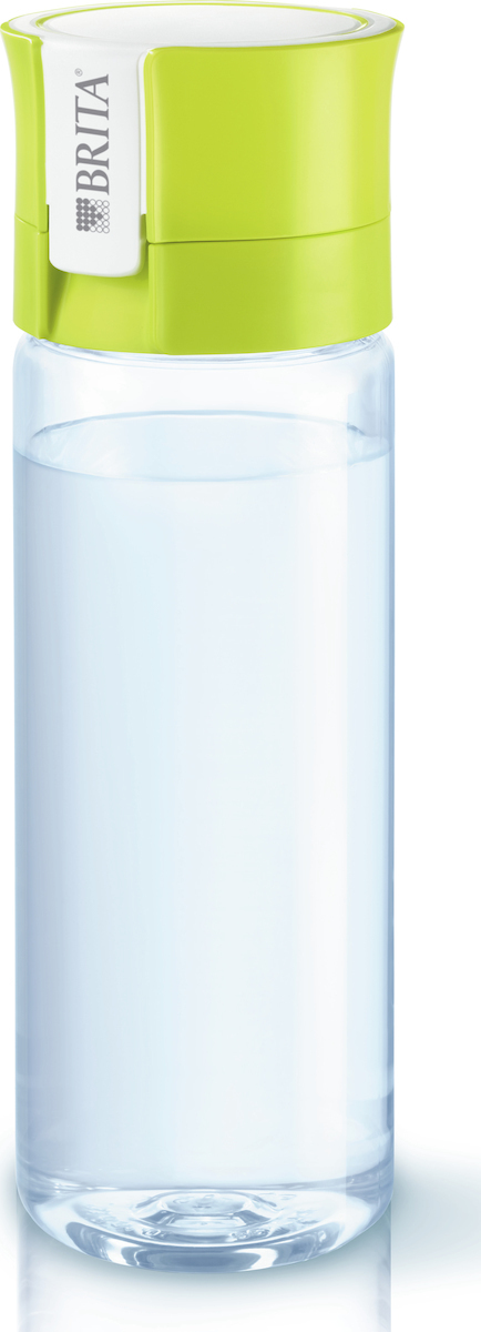 Brita Fill & Go Vital Πλαστικό Παγούρι με Φίλτρο 600ml Διάφανο Lime